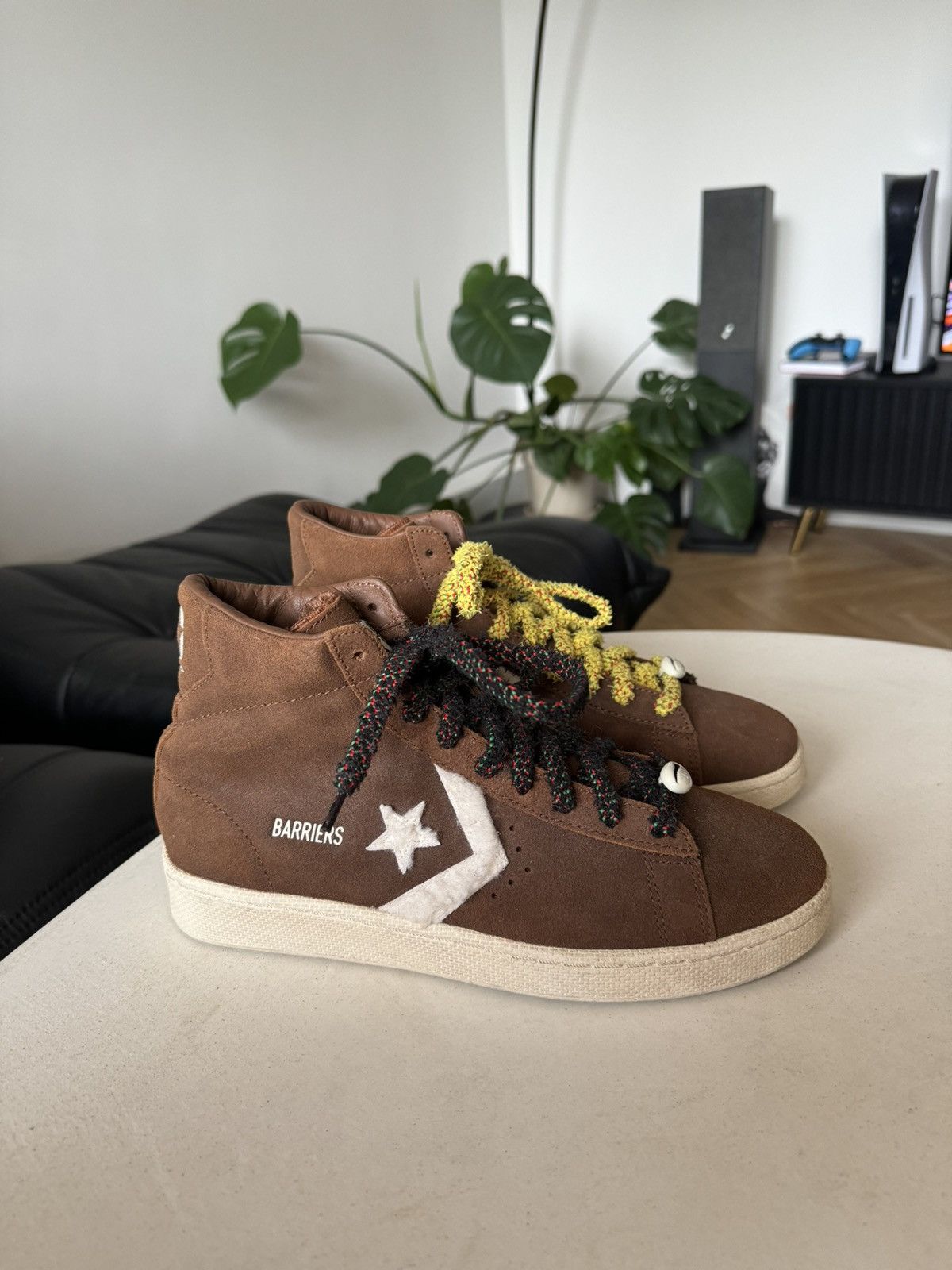 Barriers x Converse High Top Collab Shoes Brown Streetwear