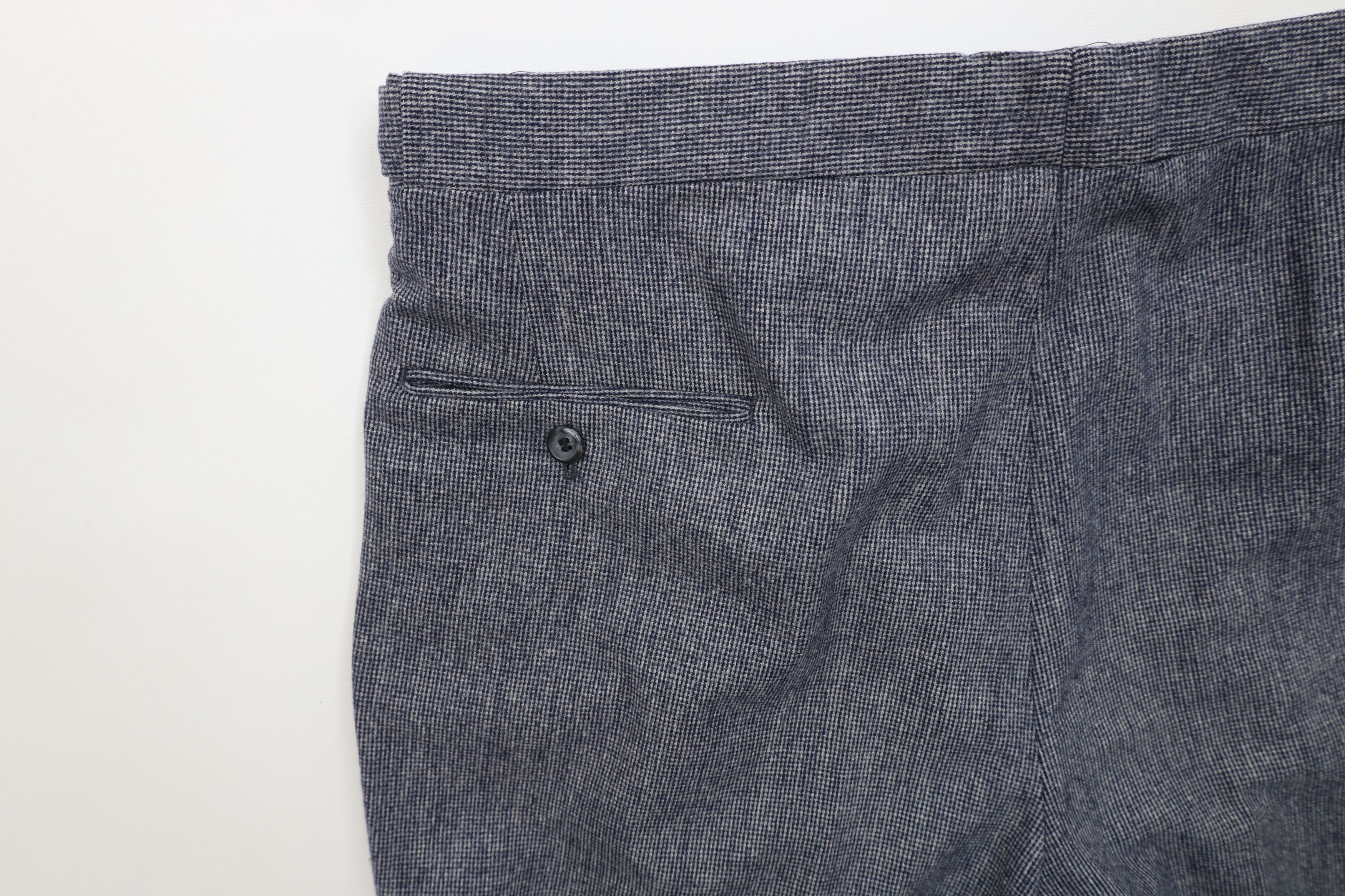 Vintage Vintage 70s Streetwear Knit Wide Leg Chino Pants Blue USA Size US 34 / EU 50 - 13 Thumbnail