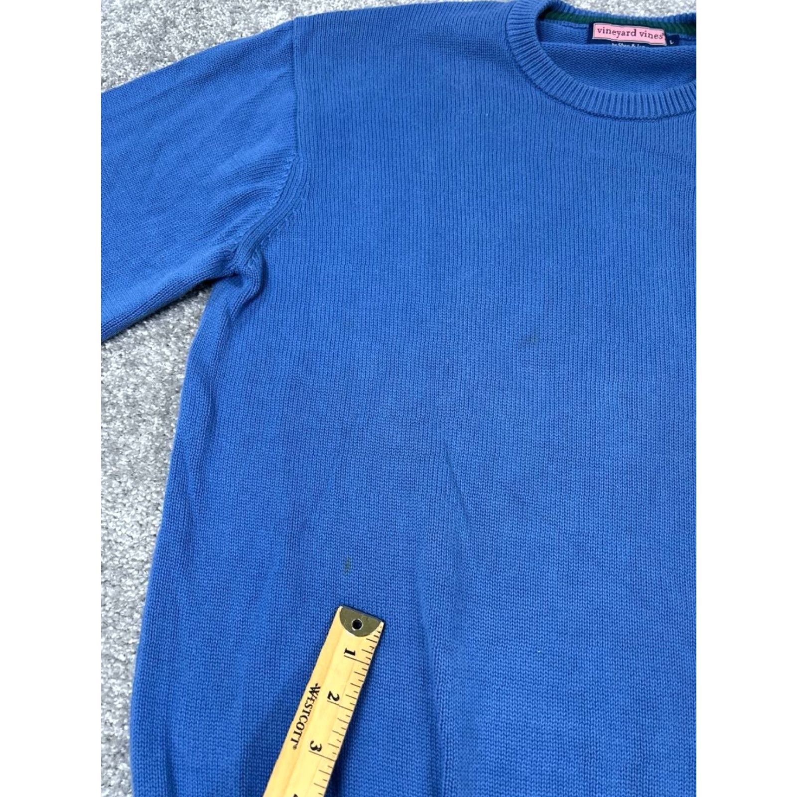 Vineyard Vines Vineyard Vines Sweater Mens Large Blue Cotton Knit Pullover Size US L / EU 52-54 / 3 - 5 Thumbnail