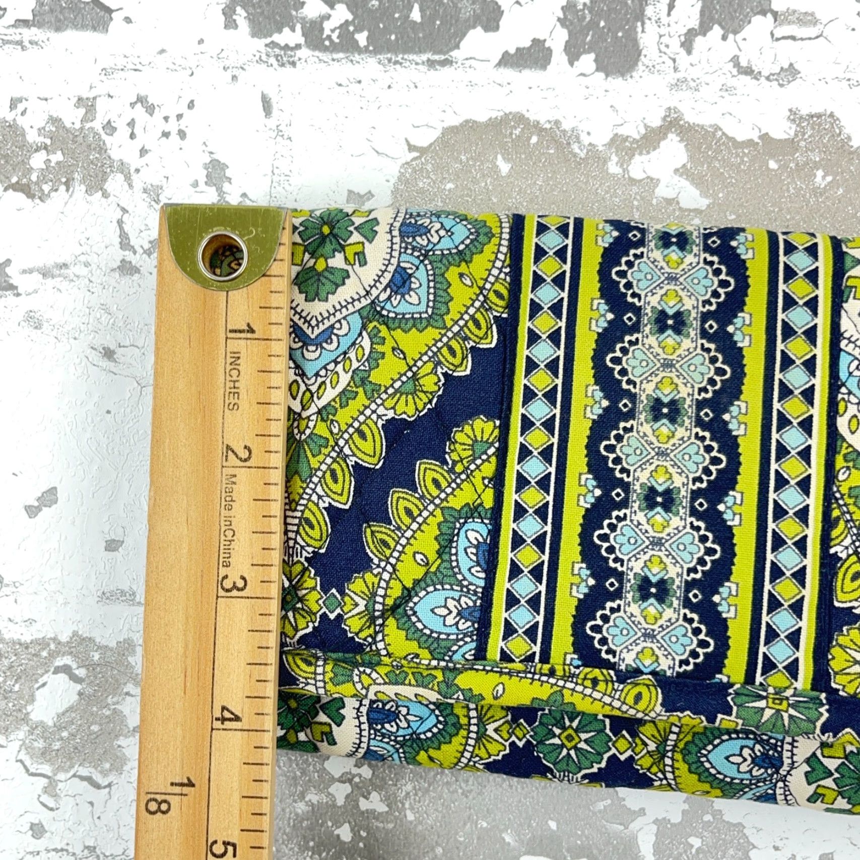 Vera Bradley Vera Bradley Wallet Cambridge Pattern Green Blue Folding Cards Cash Retired Size ONE SIZE - 8 Thumbnail