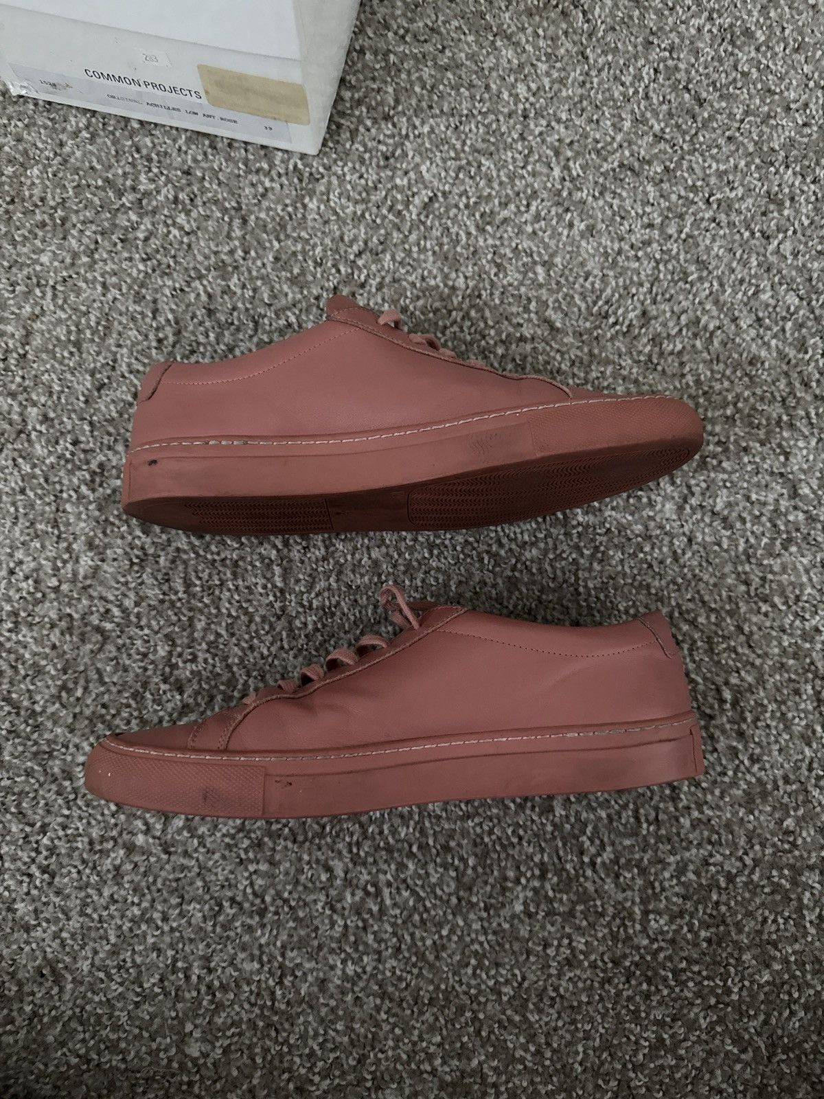 Common Projects Common Projects Rose Pink Achilles Sneakers Size 7.5 39 Size US 7.5 / EU 40-41 - 3 Thumbnail