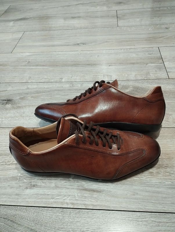 Santoni Santoni sneakers size 8 shoes 43 brown leather formal Size US 10 / EU 43 - 4 Thumbnail