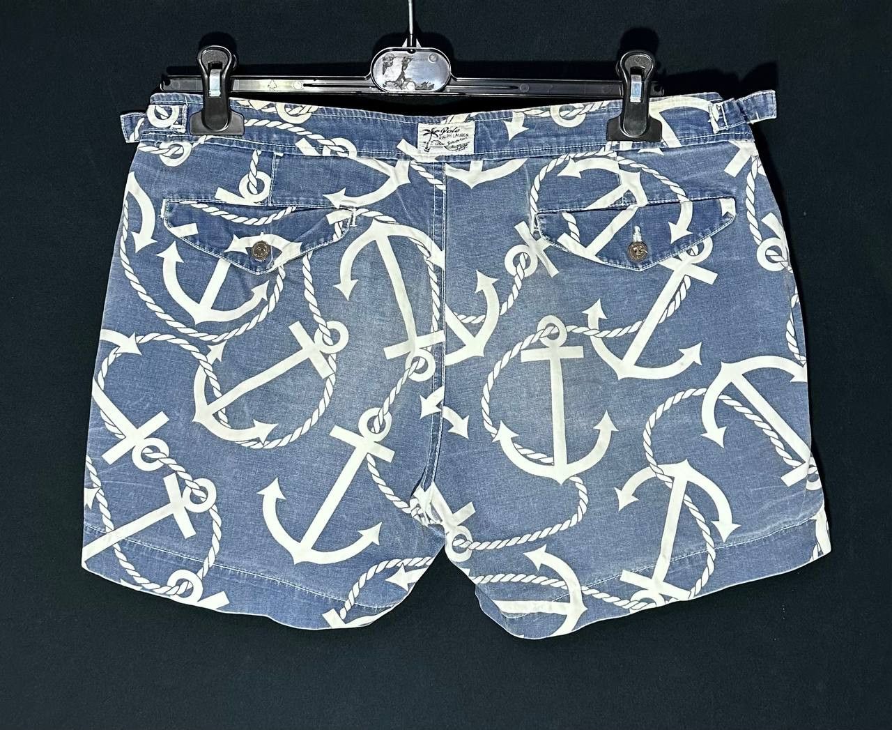 Polo Ralph Lauren × Vintage Polo Ralph Lauren Swimwear Swim Shorts anchor Beach yacht Size US 33 - 4 Thumbnail