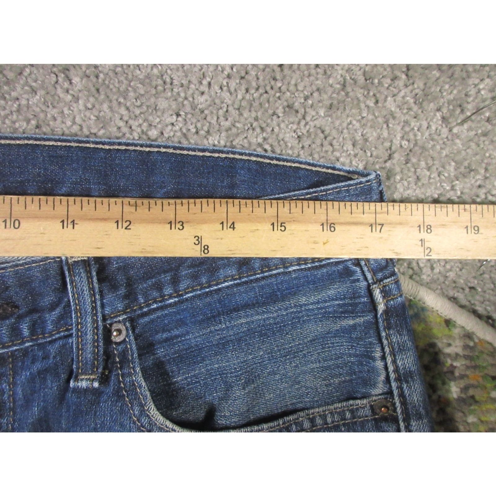 Levi's Levi's 527 Jeans Mens 34x30 Blue Bootcut Denim Cowboy Western Southwestern Logo 5-Pocket Regular Inseam 30" Leather Patch Cotton Polyester Shirt N/A Size US 34 / EU 50 - 6 Thumbnail