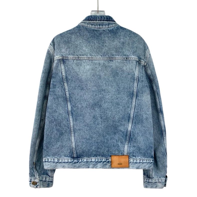 Louis Vuitton Louis Vuitton 24 Blue Washed Worn Cotton Lapel Long Sleeve Size US M / EU 48-50 / 2 - 2 Thumbnail