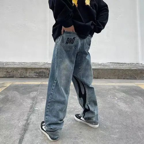 Japanese Brand × Jean Vintage washed print design rare casual jeans Size US 32 / EU 48 - 1 Thumbnail