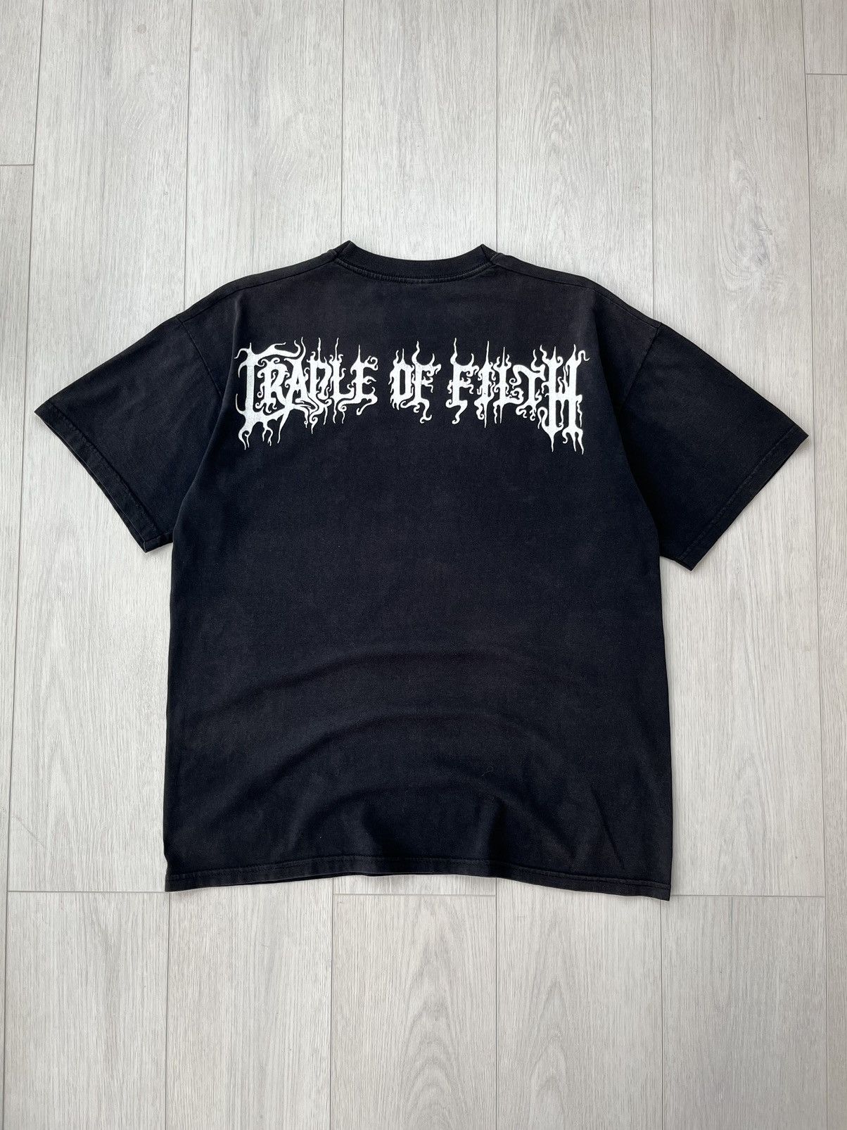 Band Tees × Vintage Vintage Cradle of Filth T-Shirt 90s Rare Big Logo Death Y2K Size US L / EU 52-54 / 3 - 2 Thumbnail