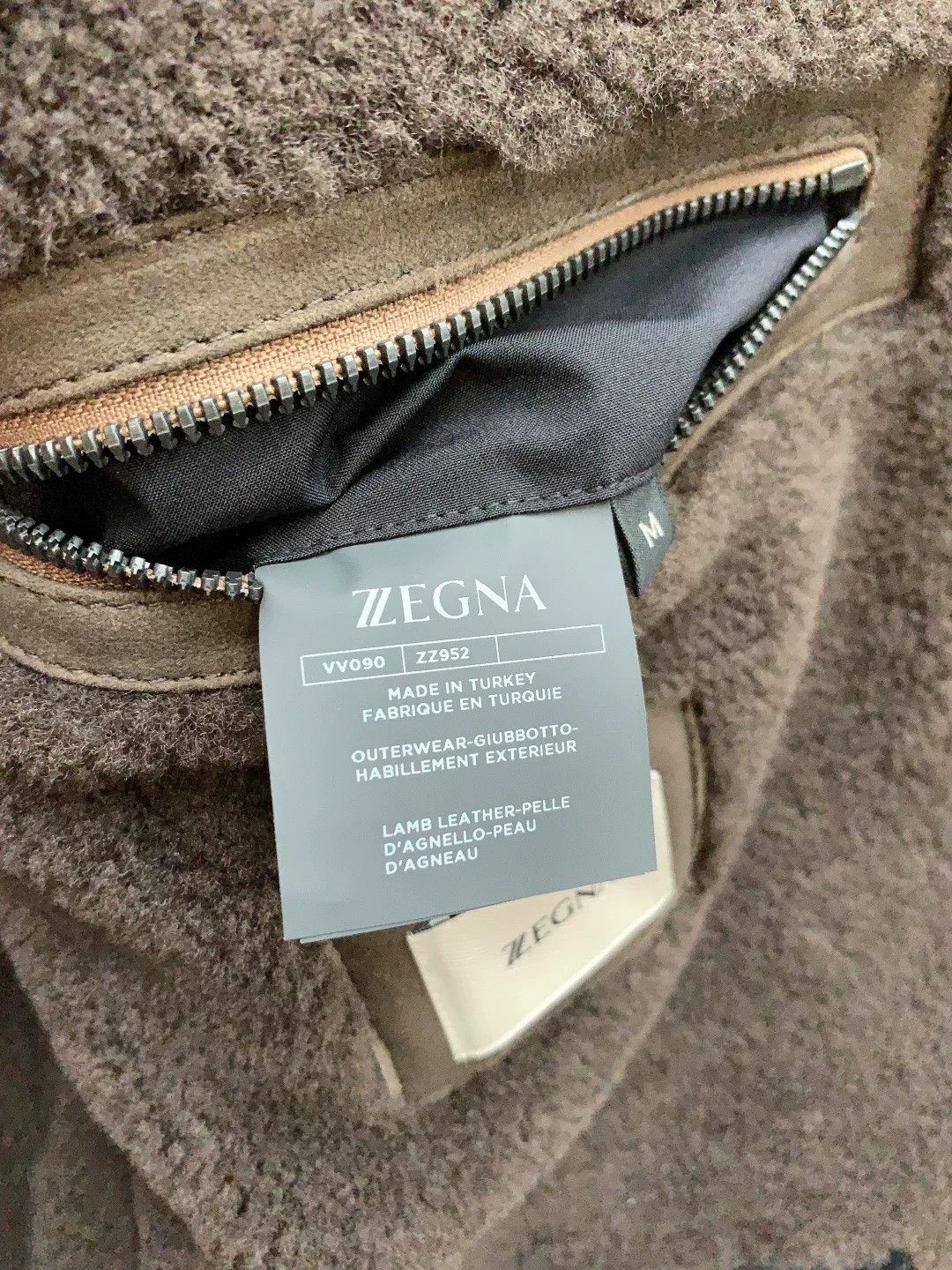 Z Zegna ZZEGNA Hooded Color-Blocked Shearling Jacket Size US M / EU 48-50 / 2 - 9 Thumbnail