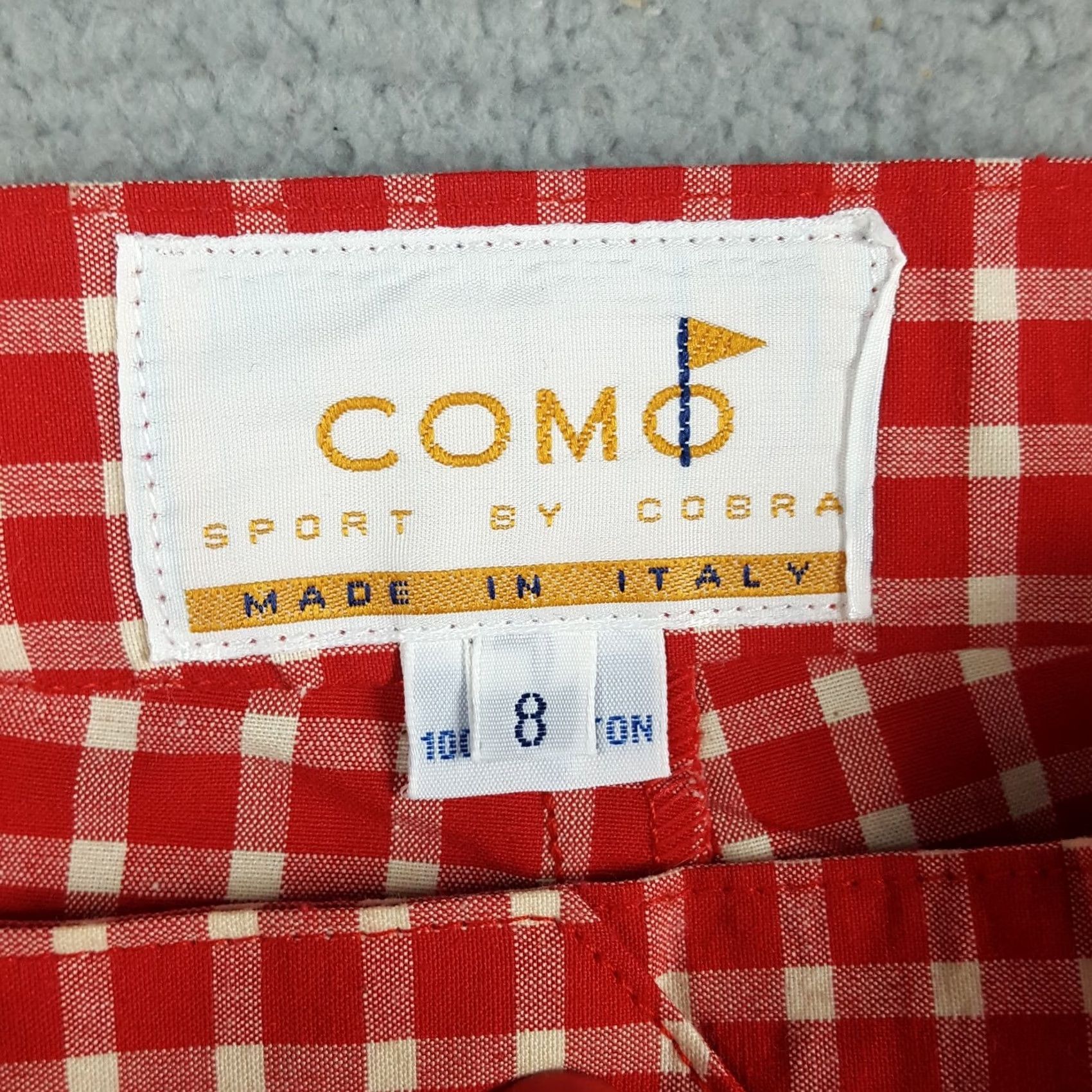 Etro VINTAGE Red Plaid Pleated Front Women's 8 Paperbag Shorts Size 30" / US 8 / IT 44 - 6 Thumbnail