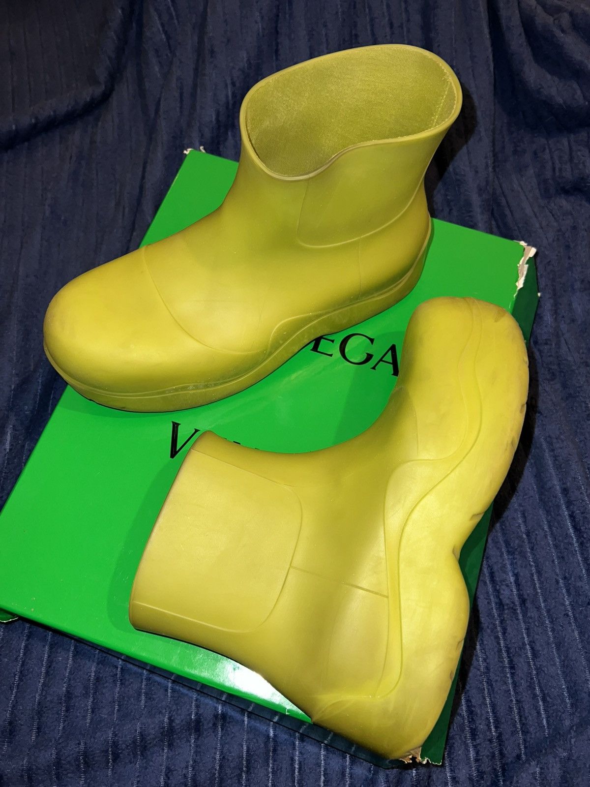 Bottega Veneta Puddle Boots - Kiwi