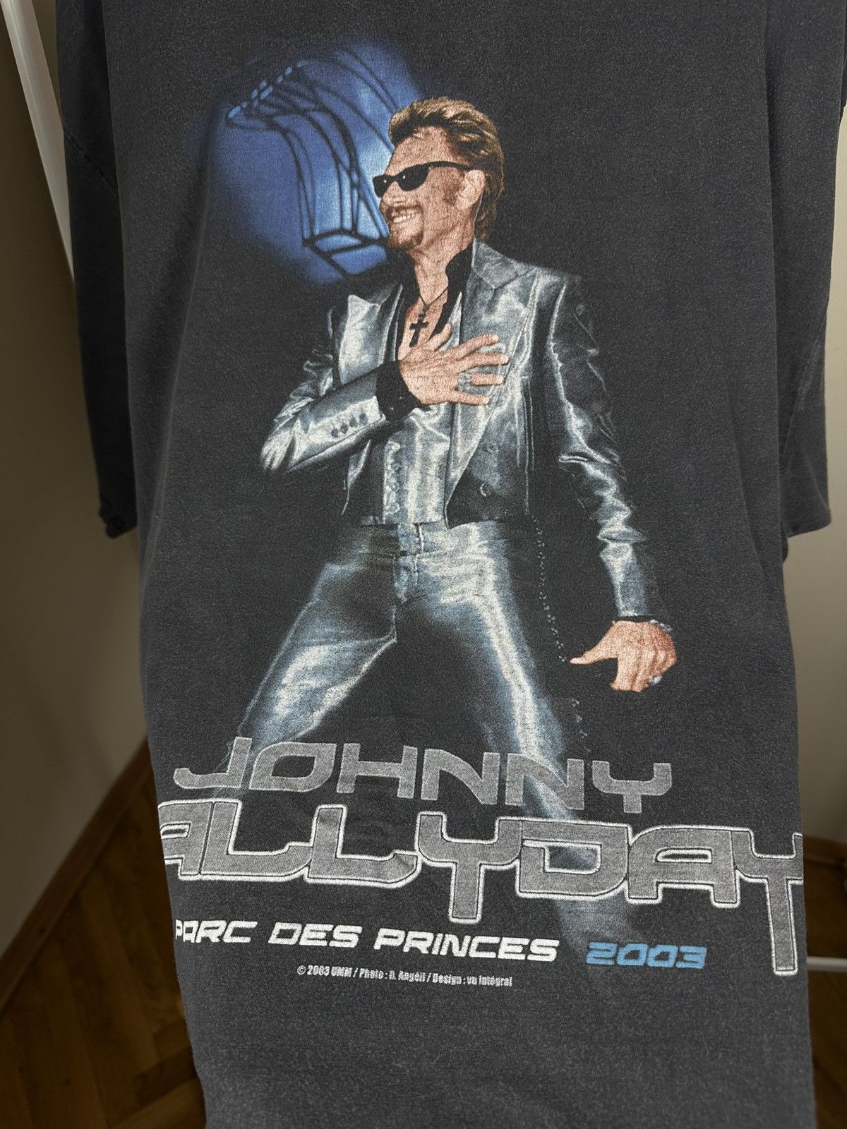 Vintage Rare Johny Hallyday 2003 Vintage T Shirt Size US XL / EU 56 / 4 - 8 Thumbnail