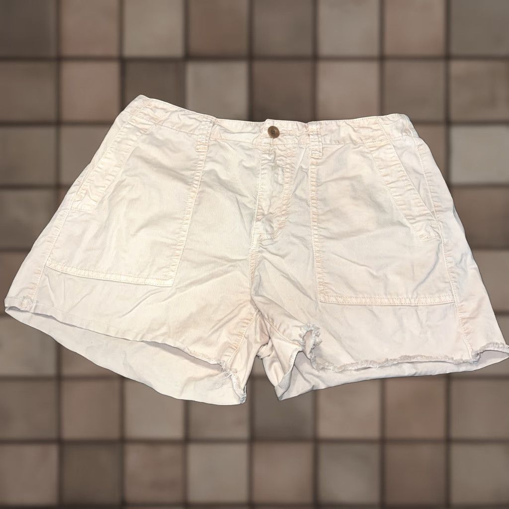 Madewell Madewell Women's Twill Shorts Mid Rise Pink Casual 24 Bohemian Summer Spring Pockets Size 42" / US 20 - 1 Thumbnail