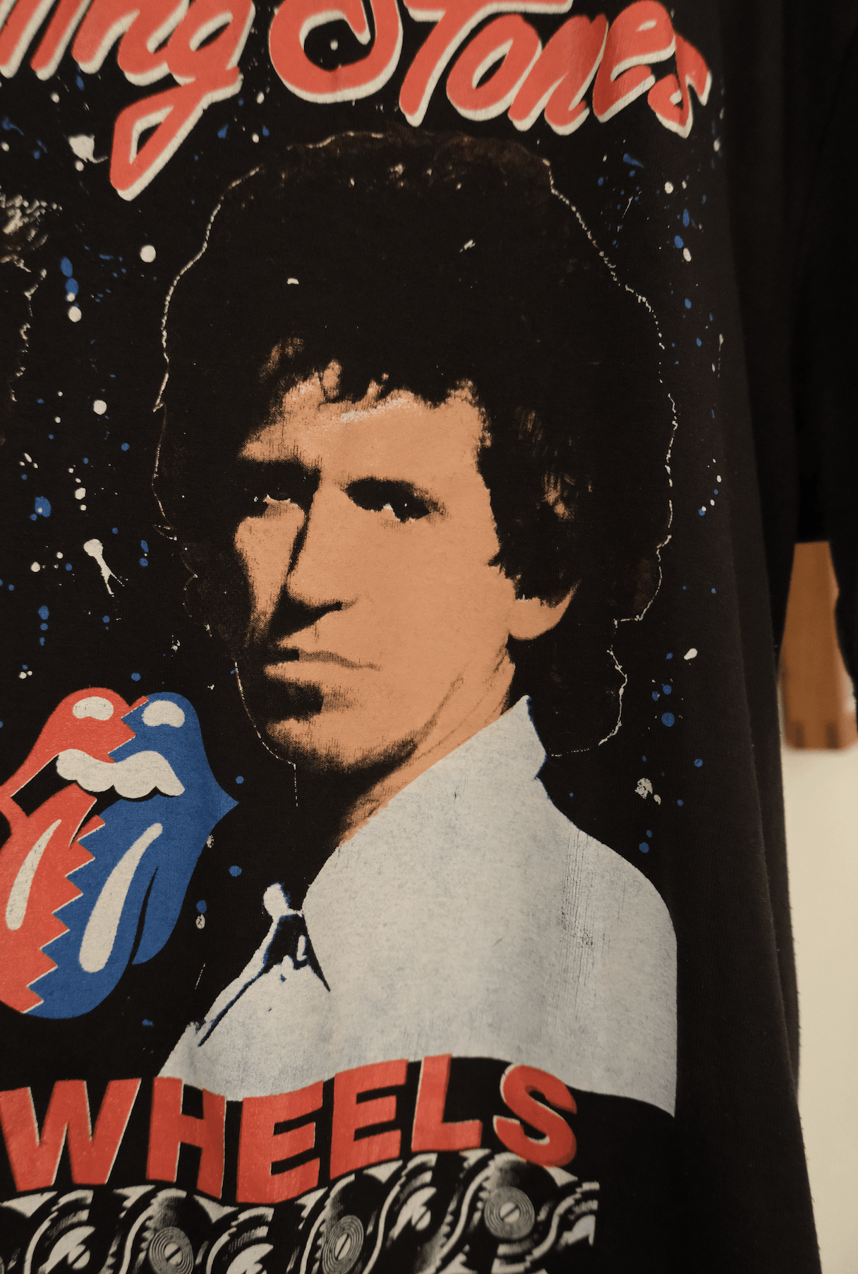 Vintage Vintage Rolling Stones Steel Wheels 1989 tour t shirt Size US M / EU 48-50 / 2 - 9 Thumbnail