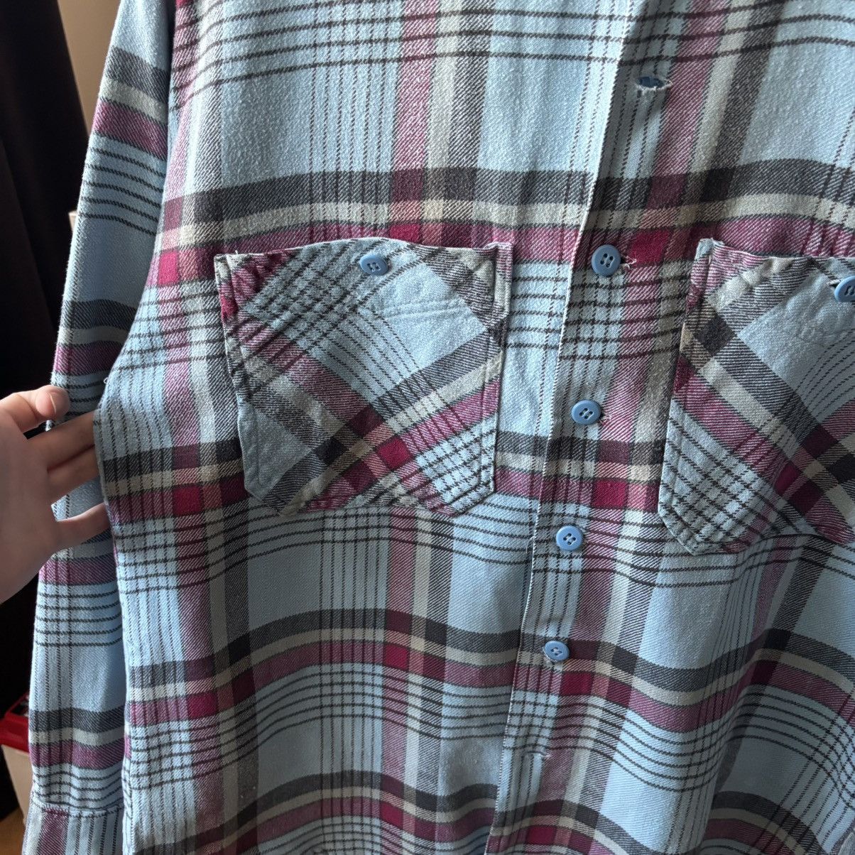20471120 Vintage 80’s Plaid Flannel Button Shirt Size US M / EU 48-50 / 2 - 3 Thumbnail
