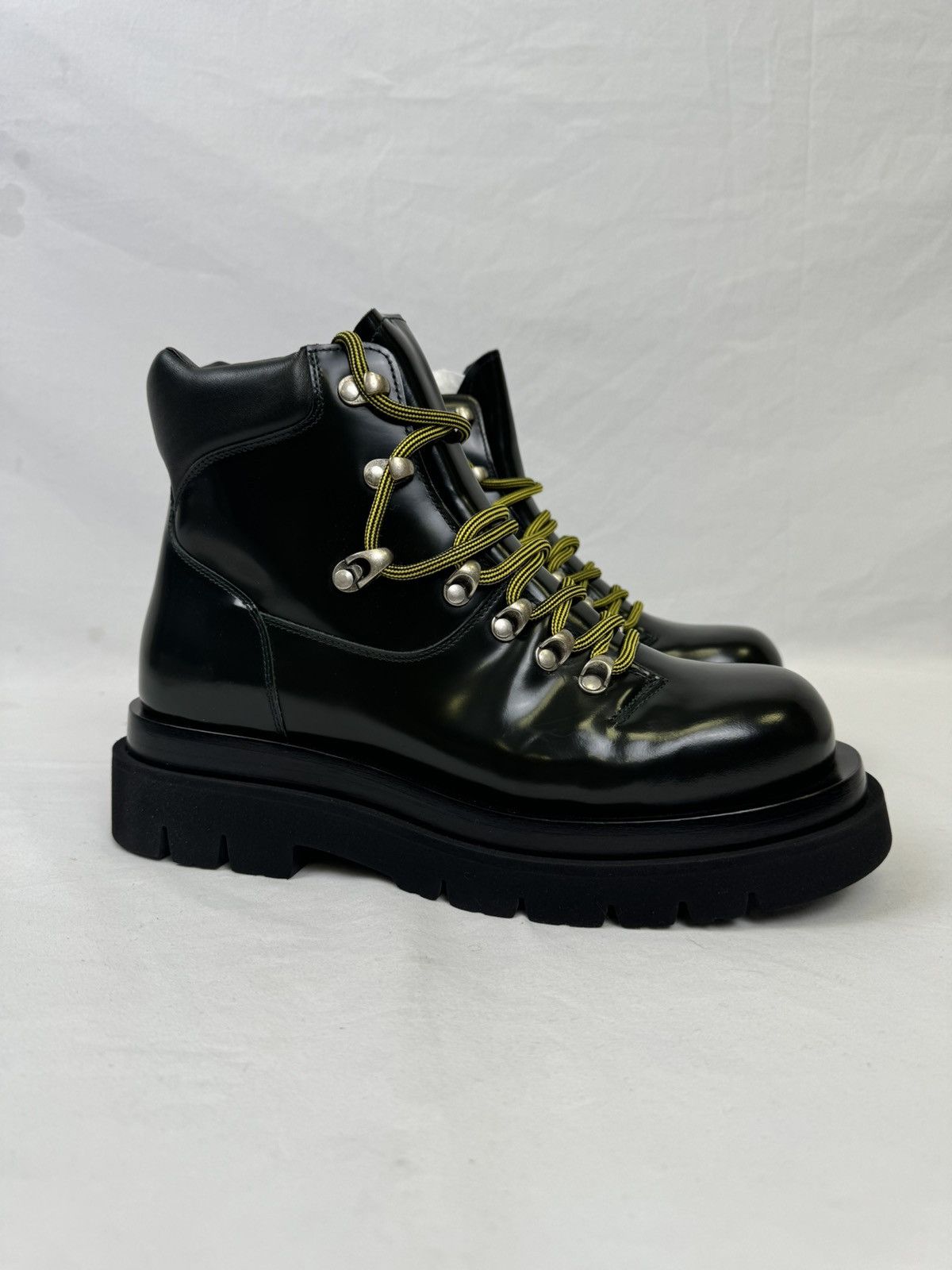 Bottega Veneta o1n1vont1224 Lug Hiking Ankle Boots in Dark Green Size US 10.5 / EU 43-44 - 6 Thumbnail