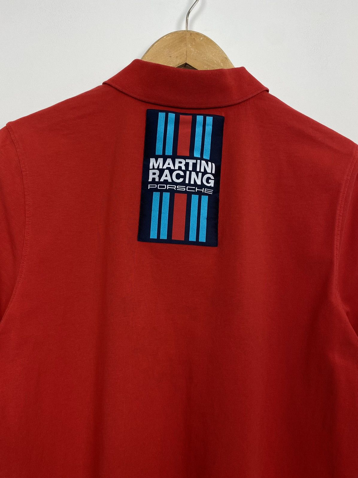 Porsche Design Porsche Martini Racing Polo Shirt Logo 90s Driver Red Top Size US L / EU 52-54 / 3 - 7 Thumbnail