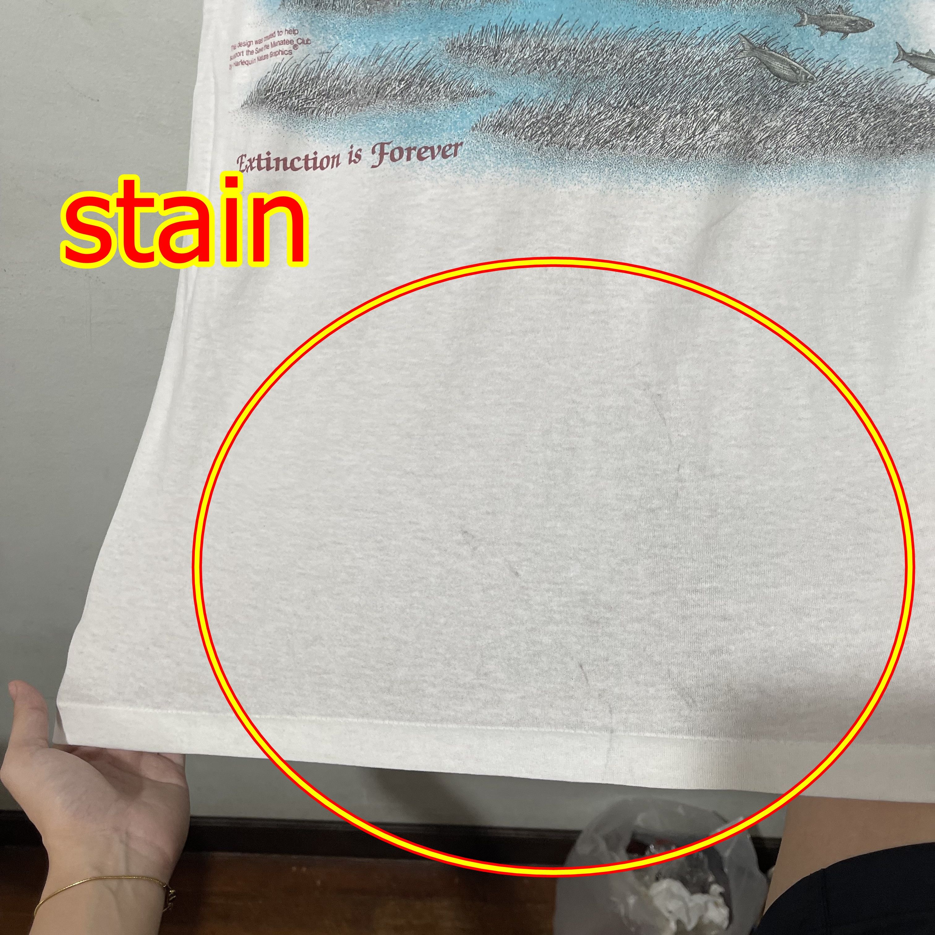 Vintage Vintage 80s Manatee Harlequin Extinction Is Forever Shirt Size US XL / EU 56 / 4 - 8 Thumbnail