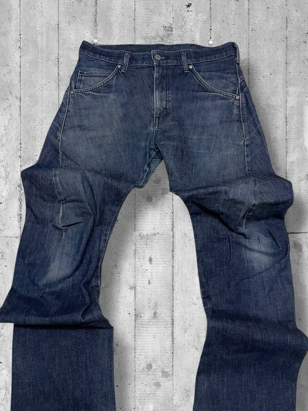 Designer × Edwin × Vintage Vintage 90s Designer Japan Edwin Efunction Wild Leg Og Style Size US 31 - 4 Thumbnail