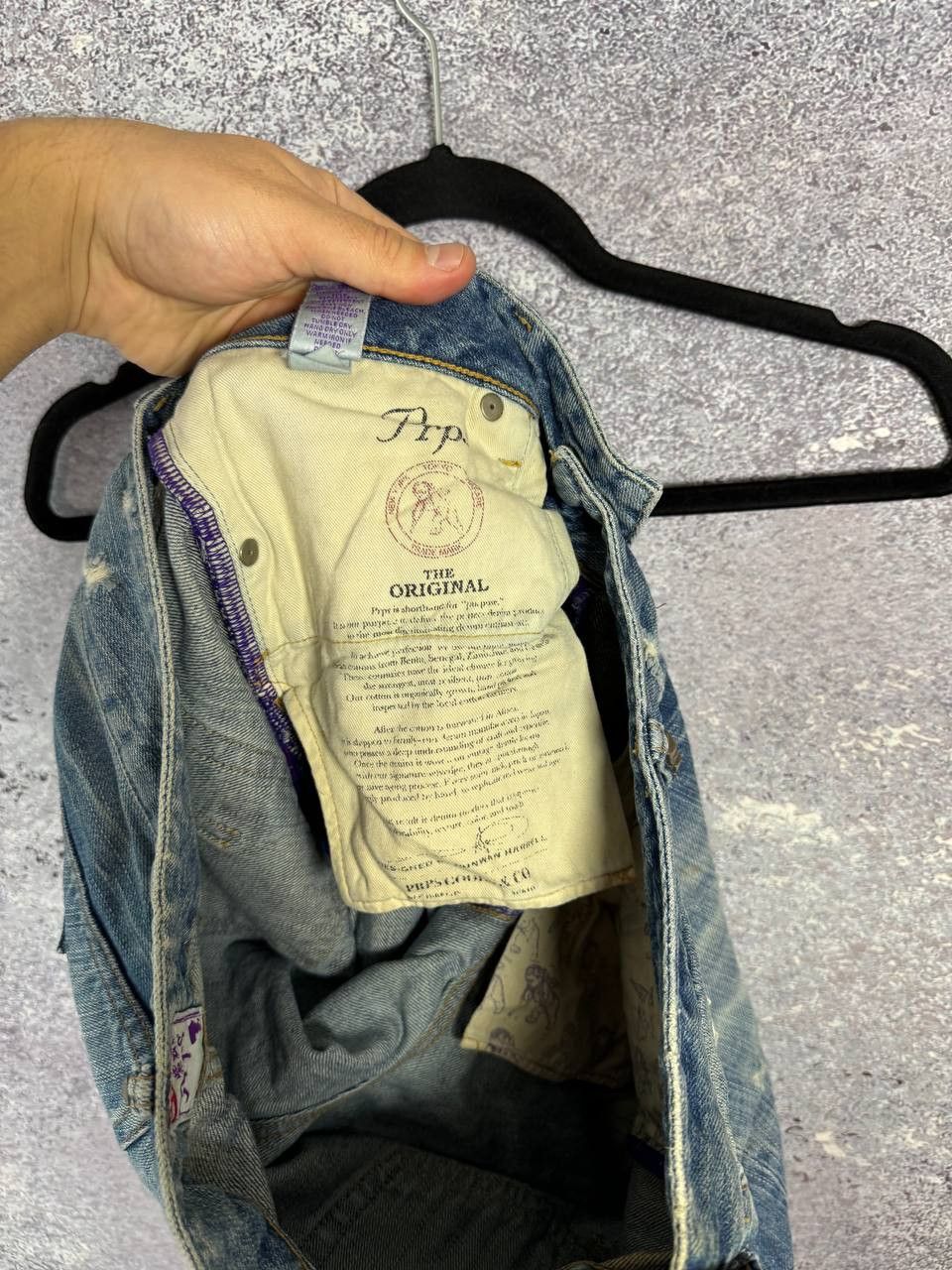 Japanese Brand × Prps × Vintage PRPS JAPAN DENIM VINTAGE PURPLE LABEL IMPALA JEANS DSTD Size 30" / US 8 / IT 44 - 20 Thumbnail