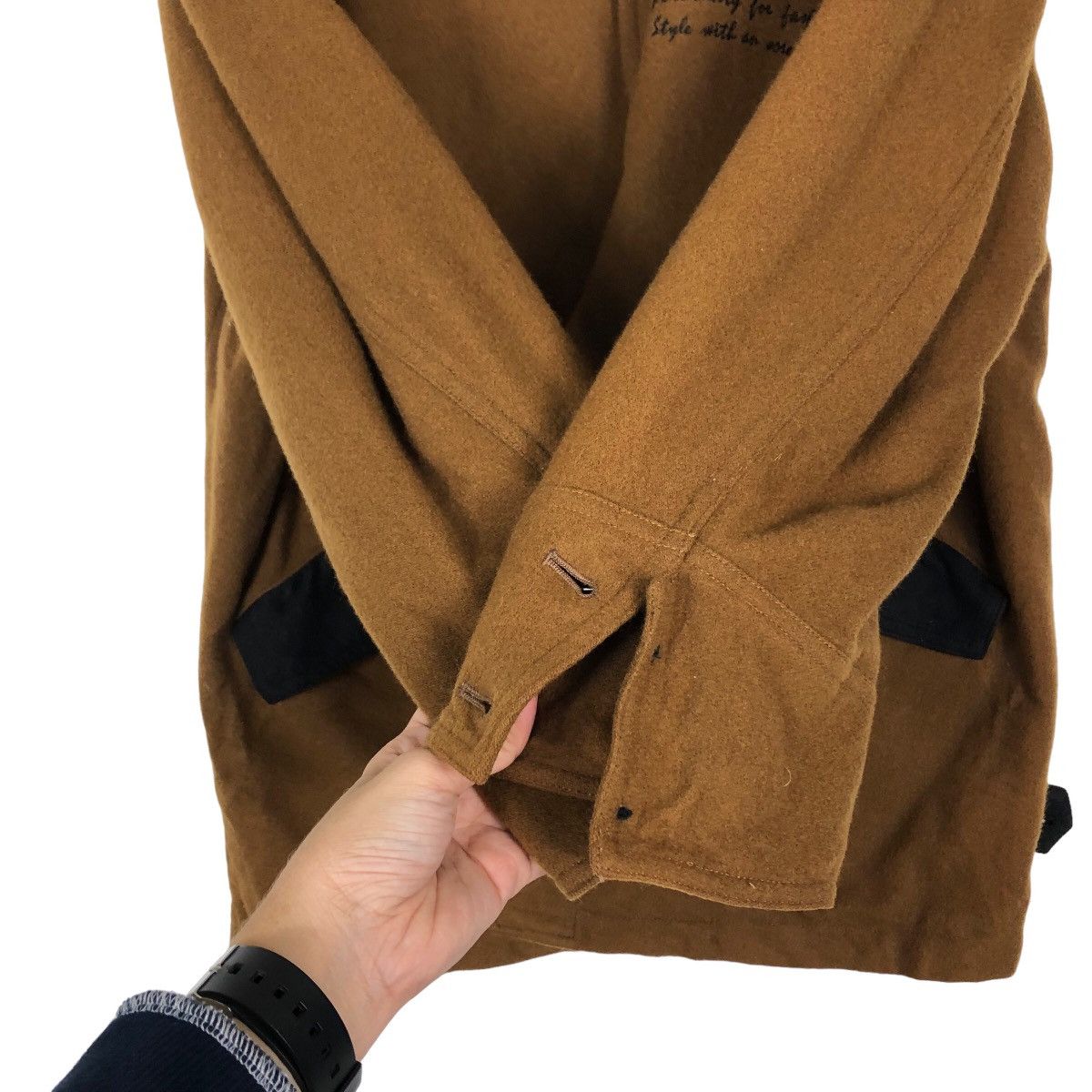 Japanese Brand 🔥90’s Wool Bomber Jacket Scolf For Men Issey Miyake Size US M / EU 48-50 / 2 - 12 Thumbnail
