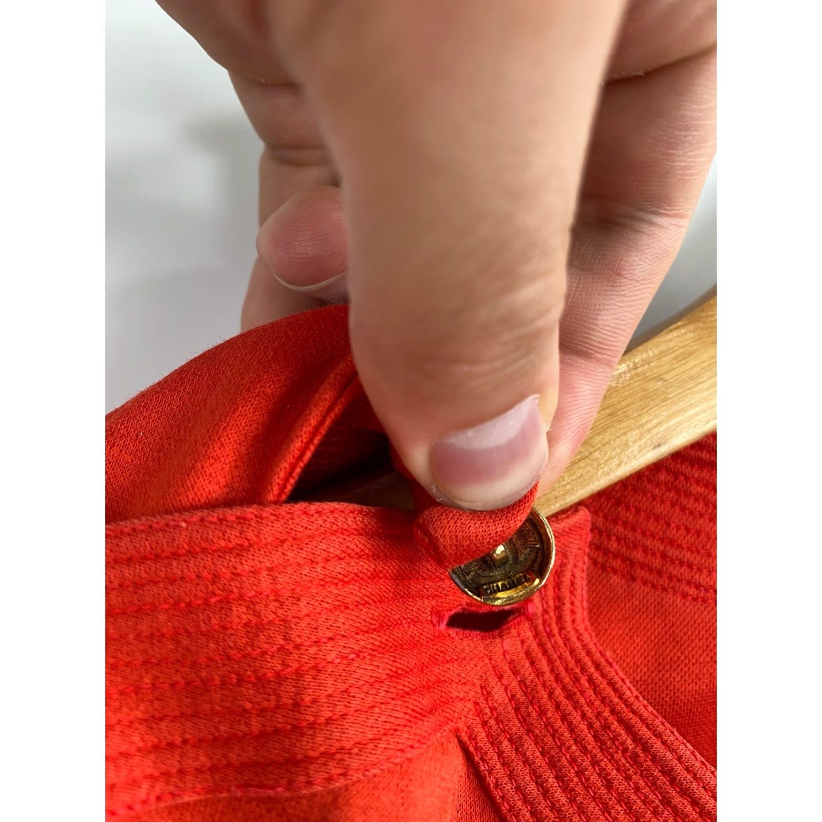 Chanel VINTAGE Chanel T-Shirt Womens 38 Red 80s Made in France Size XS / US 0-2 / IT 36-38 - 6 Thumbnail