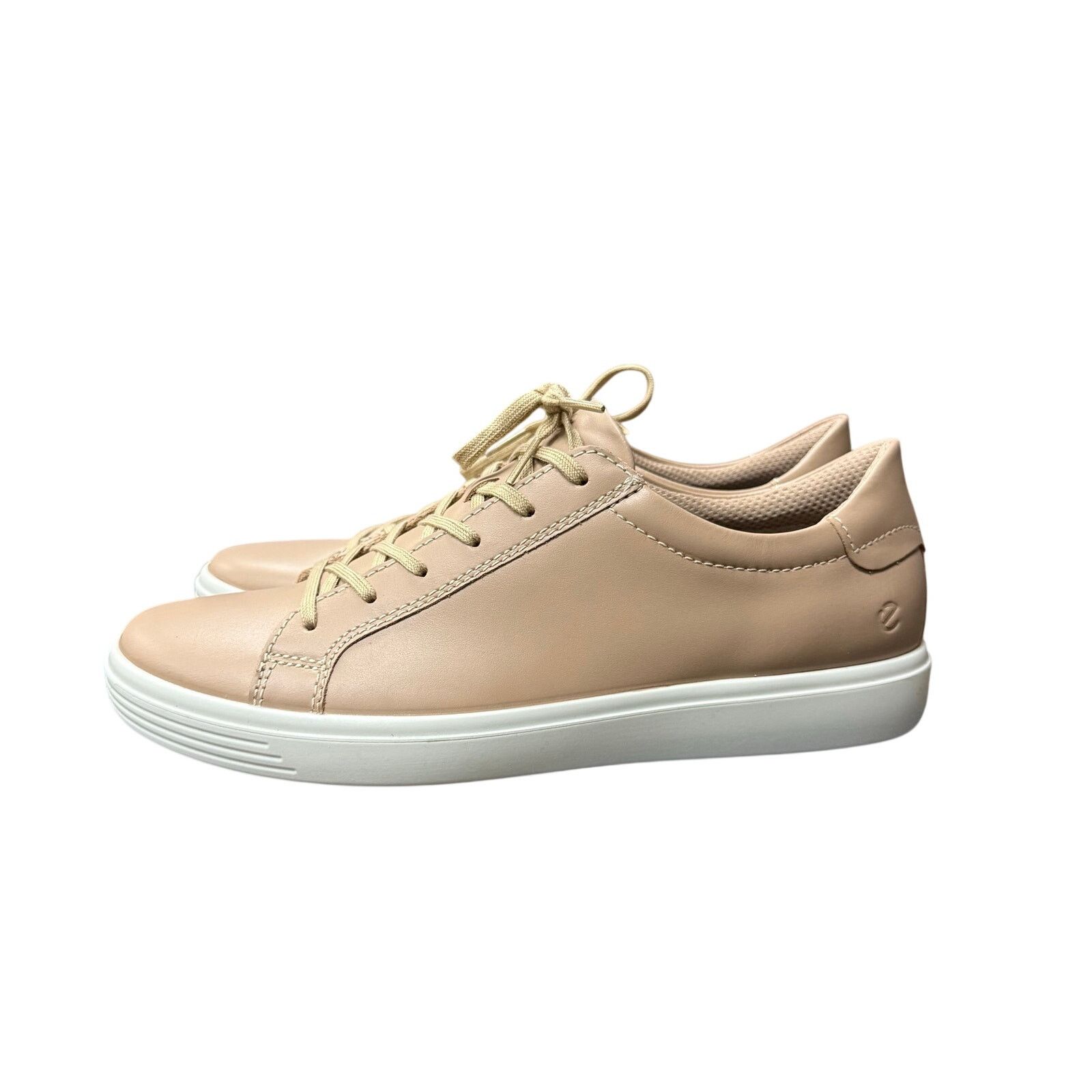 Ecco ECCO WOMEN'S 42 CLASSIC SOFT LEATHER SNEAKER NUDE NIB 857683 Size US 11 / IT 41 - 2 Thumbnail