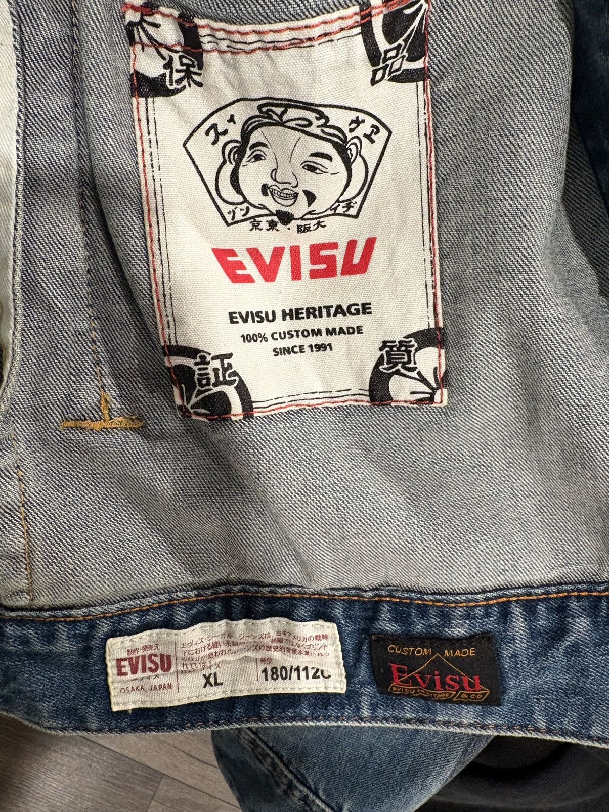 Evisu Evisu denim jacket Size US XL / EU 56 / 4 - 6 Thumbnail