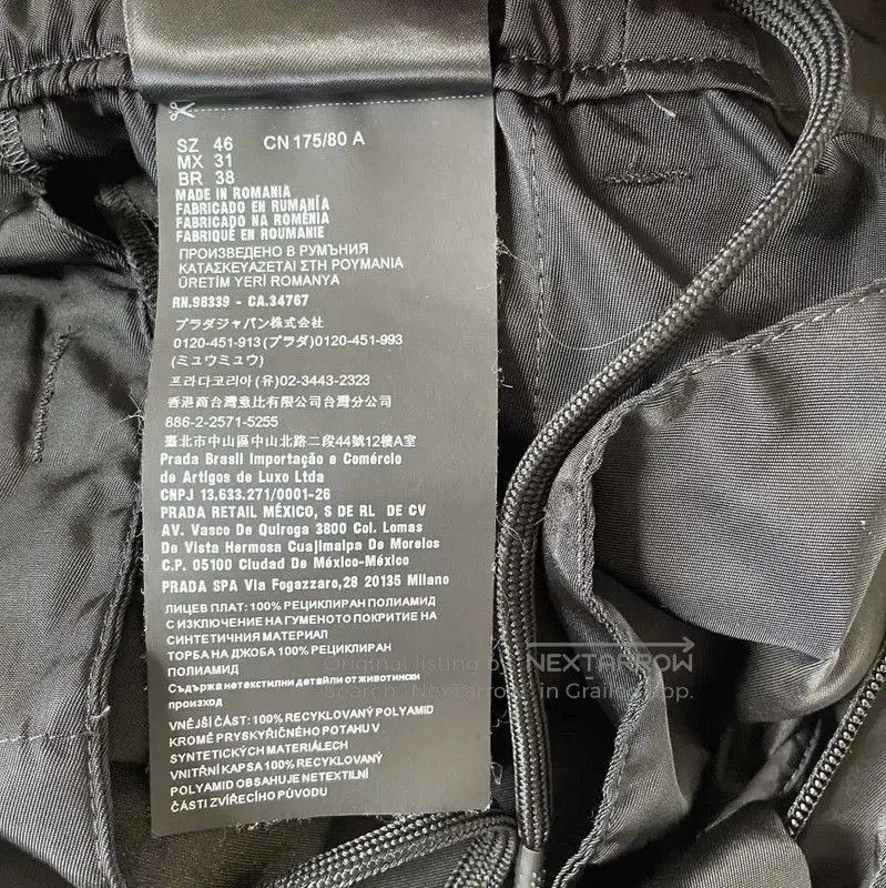 Prada Prada Black Nylon Cargo Shorts for Men. Size US 27 - 5 Thumbnail