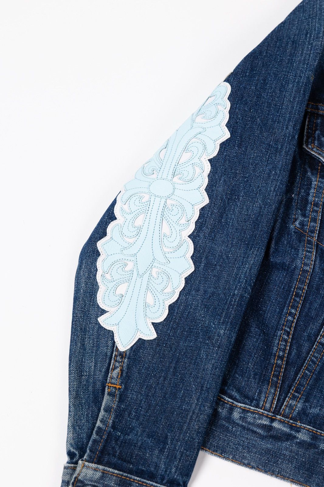 Chrome Hearts Chrome Hearts KIDS Cross Patch Denim Jacket Size XXS / US 00 / IT 34 - 4 Thumbnail