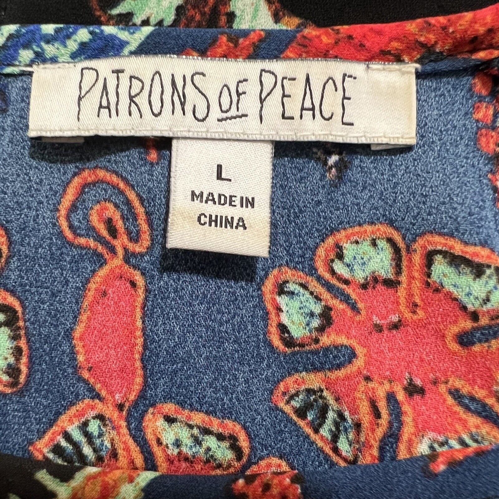 Other Patrons of Peace Boho Aztec Lightweight Open Back Blouse Size L / US 10 / IT 46 - 3 Thumbnail