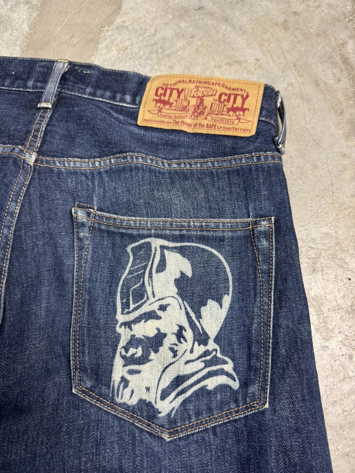 Bape Vintage Bathing Ape selvedge denim 🦍 Size US 33 - 5 Thumbnail