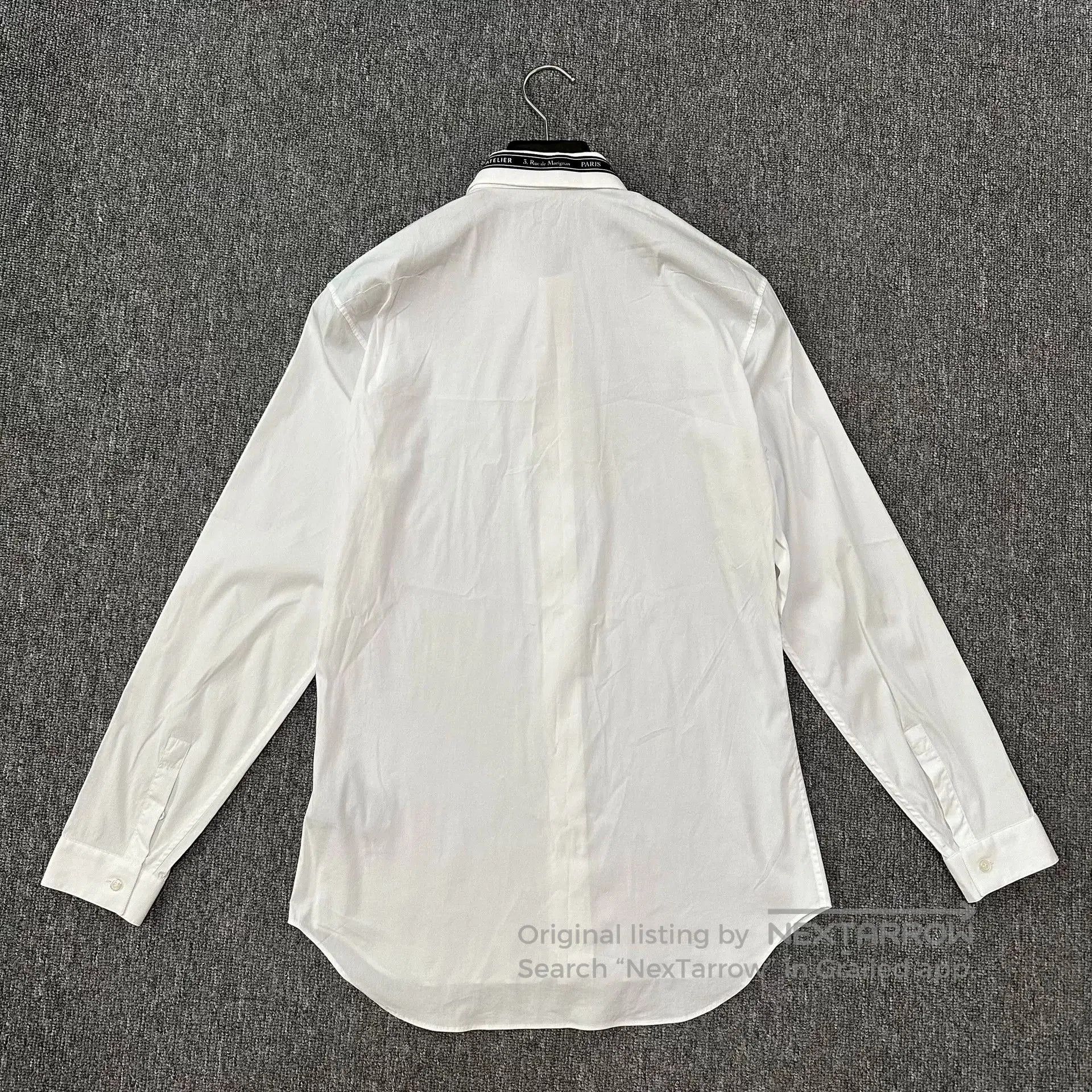 Dior Dior Collar Logo Long Sleeve Shirt. Size US M / EU 48-50 / 2 - 3 Thumbnail