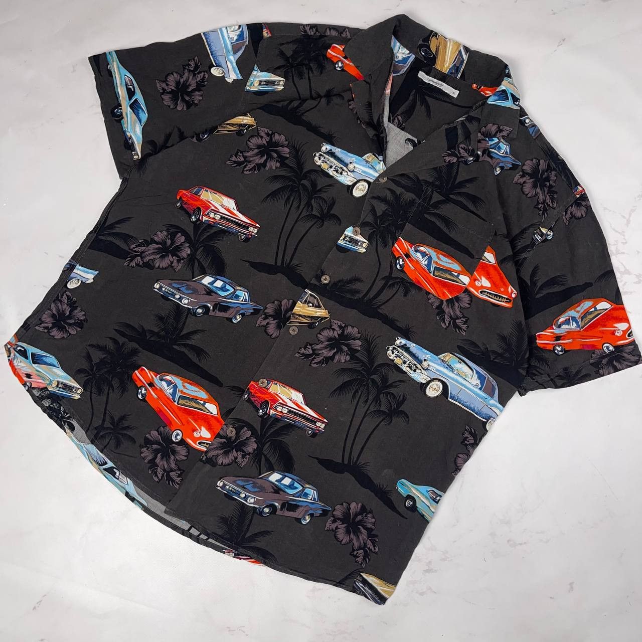 Vintage Shirt Hawai Shirt Print Cars Short sleeve Size XXL Baggy Size US XXL / EU 58 / 5 - 1 Thumbnail