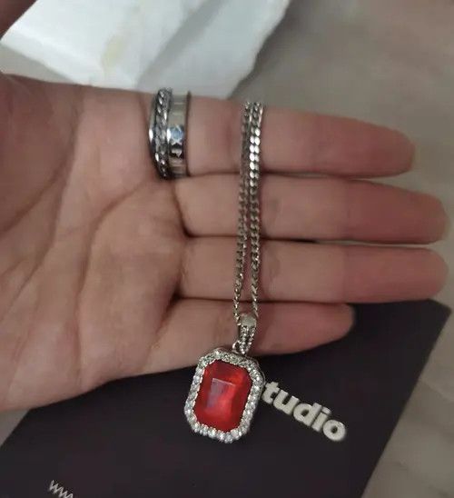 Japanese Brand Vintage ruby necklace Size ONE SIZE - 1 Thumbnail