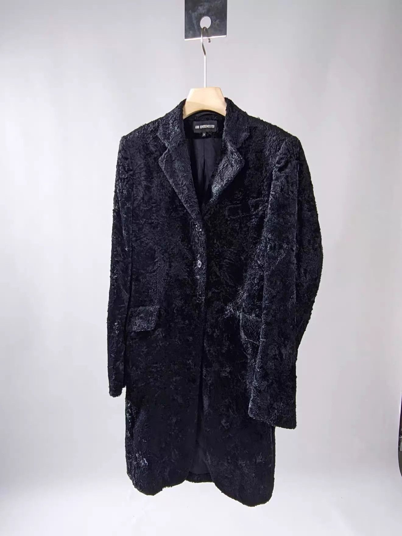 Ann Demeulemeester Ann Demeulemeester velvet faux fur trim jacket 34 Size XXS / US 00 / IT 34 - 1 Thumbnail