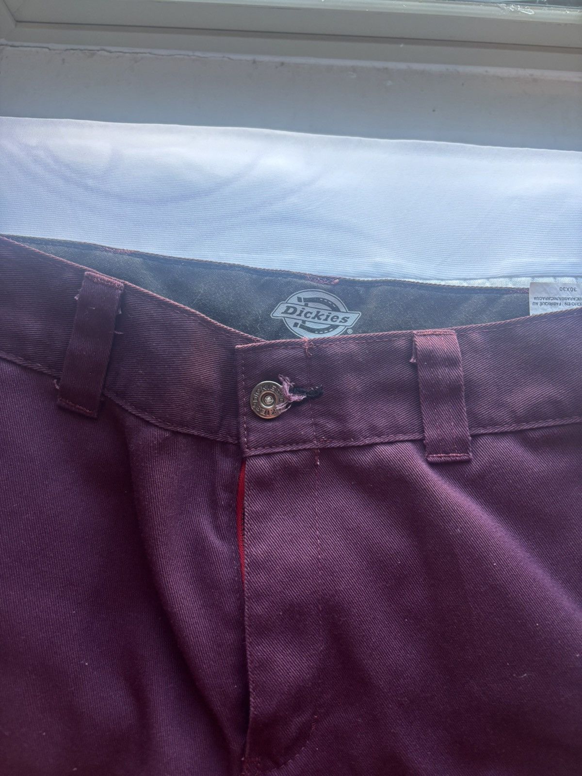 Dickies × Vintage Vintage dickies maroon skateboard pants Size US 30 / EU 46 - 3 Thumbnail