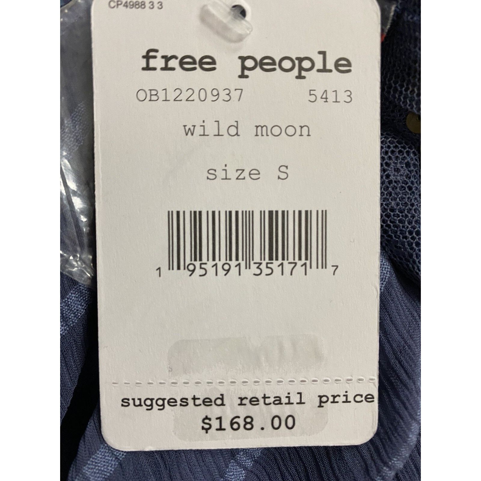 Free People Free People Elisas Of The Sholder Top Wild Blue A003037 Size S / US 4 / IT 40 - 6 Thumbnail