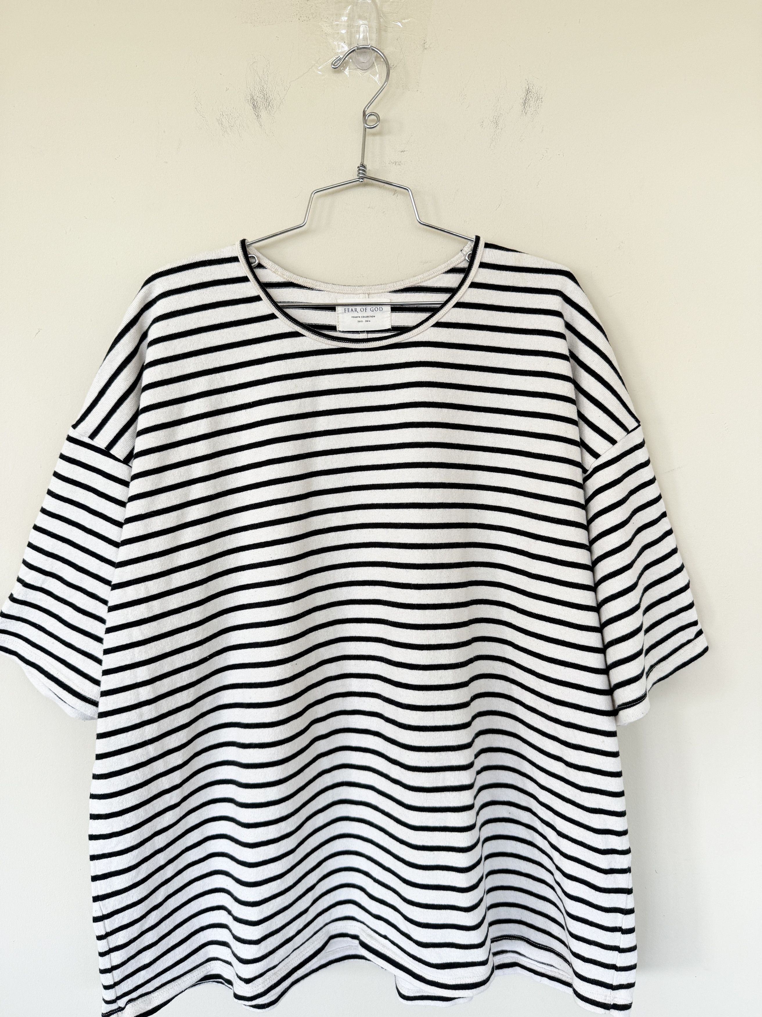 Fear of God Fear of God Striped Boxy Tee 4th Collection Size US XL / EU 56 / 4 - 3 Thumbnail