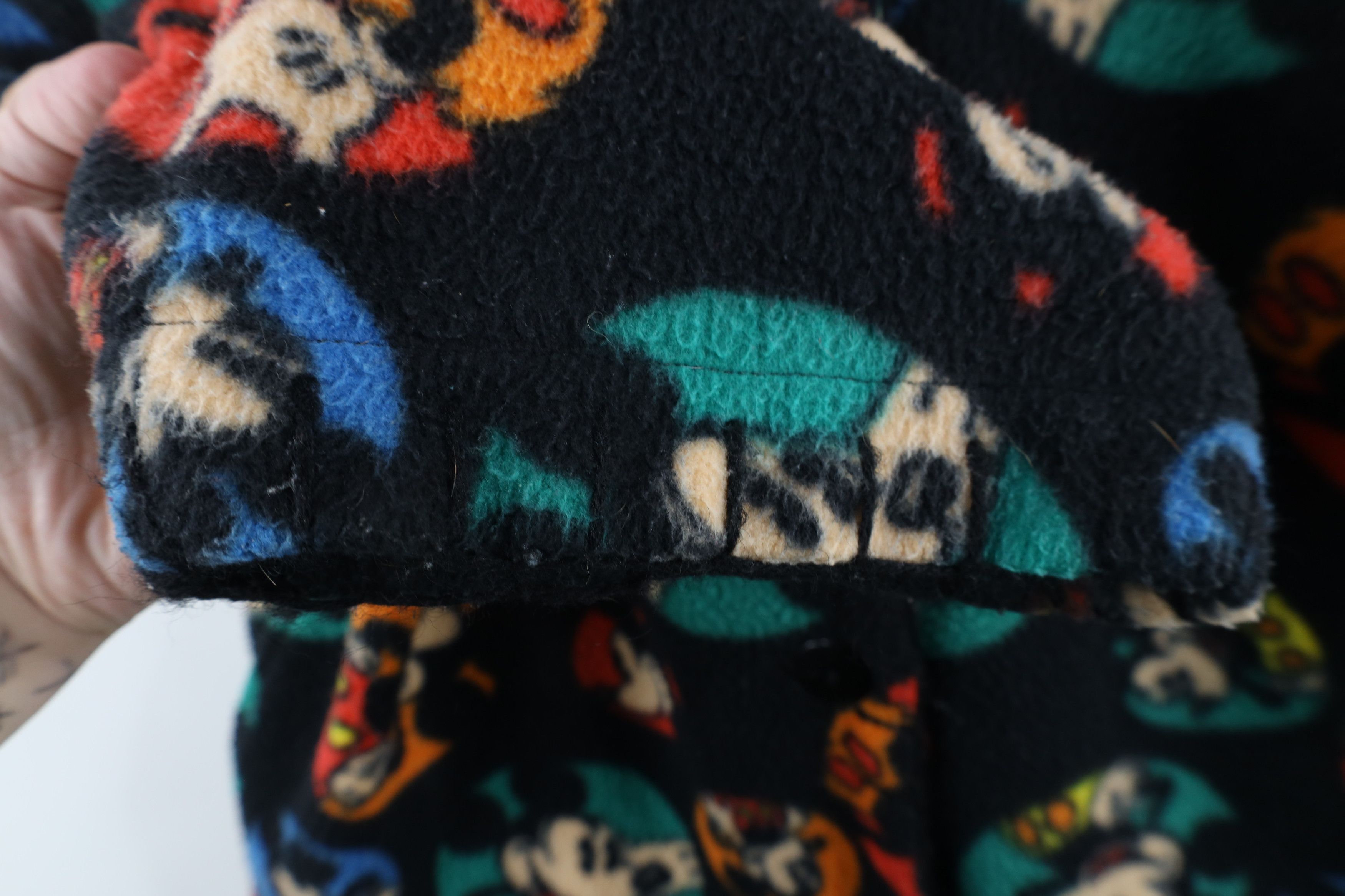 Disney × Vintage Vintage 90s Disney Mickey Mouse All Over Print Fleece Size M / US 6-8 / IT 42-44 - 7 Thumbnail