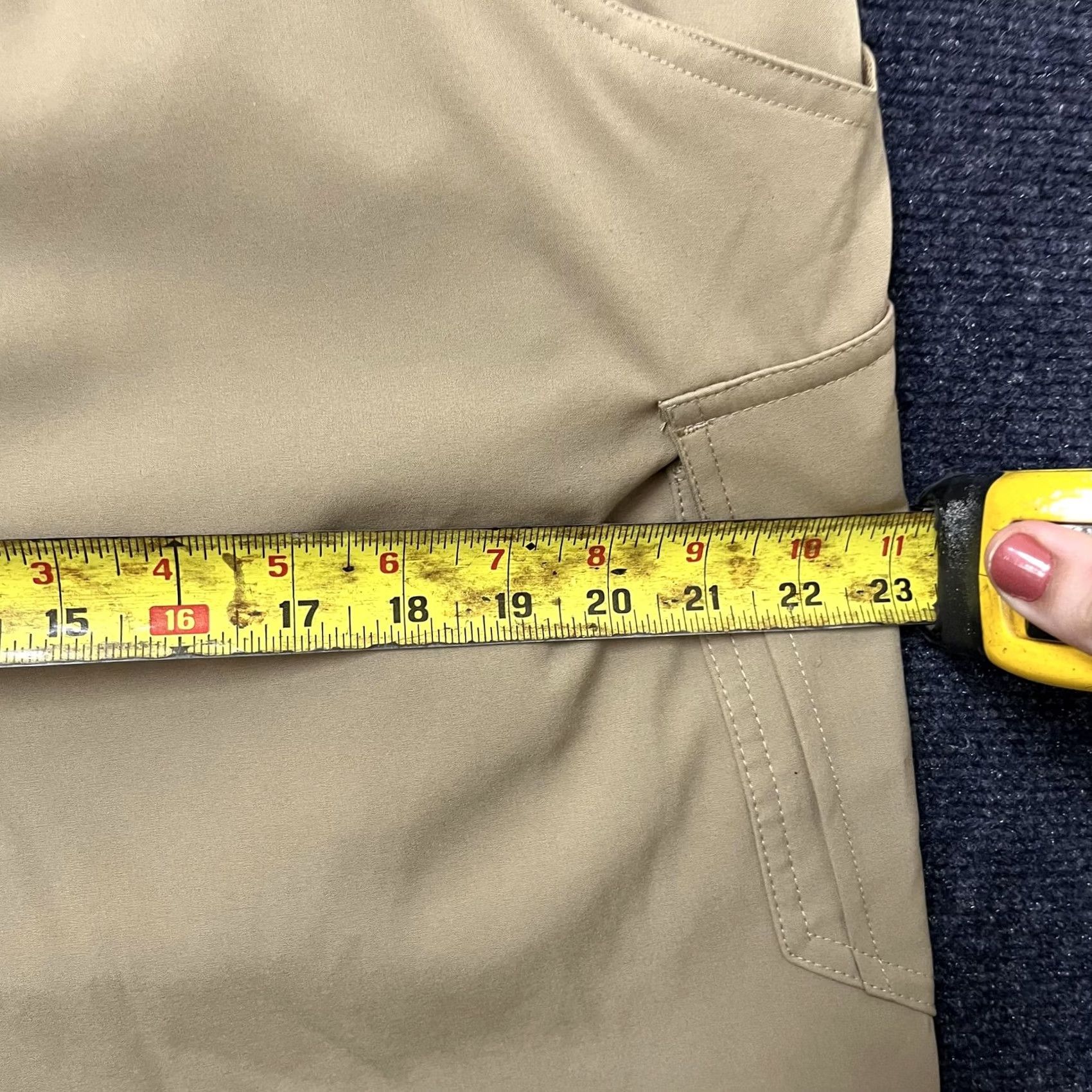 Vintage FLEXCAMO Tactical Series Pants Mens 2XL Beige Cargo Elastic Waist Outdoor Pants Mens 2XL Beige Cargo Pocket Zipper Workwear Casual Outdoor Size US 39 - 6 Thumbnail