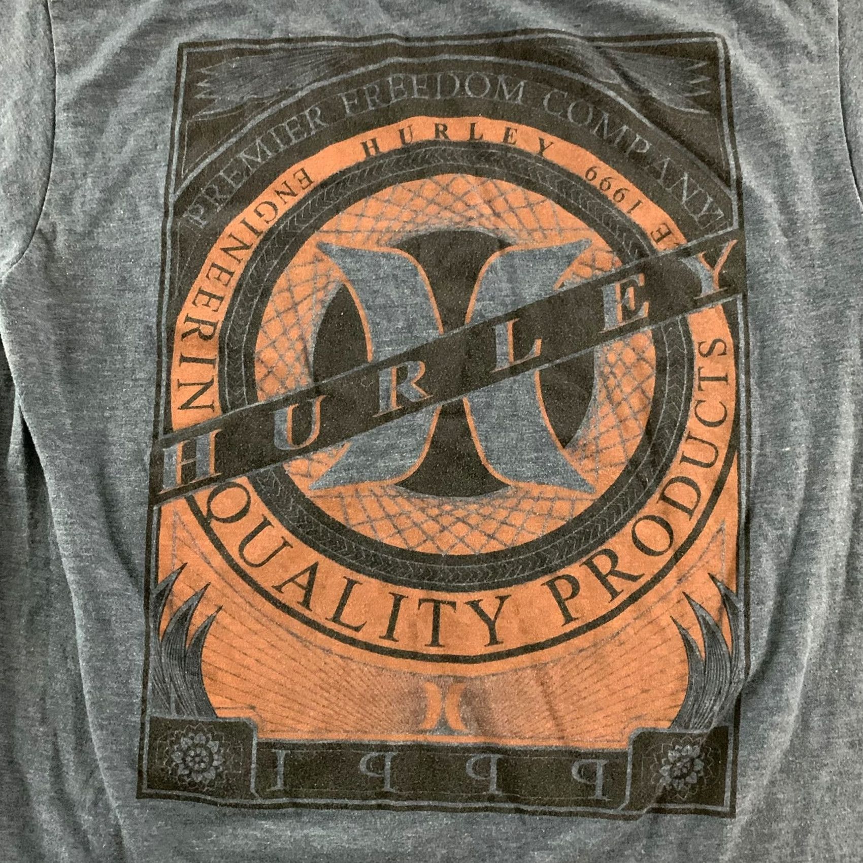 Hurley Hurley Premium Fit Short Sleeve T Shirt Men M Blue Size US M / EU 48-50 / 2 - 2 Thumbnail