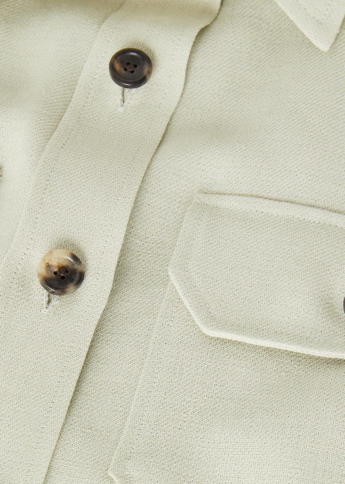 Loro Piana o1srvl11e0725 FAO3846 Annalisa Linen Shirt in Light Green Size M / US 6-8 / IT 42-44 - 3 Thumbnail