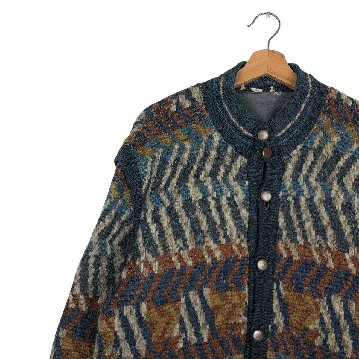 Japanese Brand 🔥Vintage Bomber Cardigan Jacket Japan Coogi Design Size US L / EU 52-54 / 3 - 7 Thumbnail