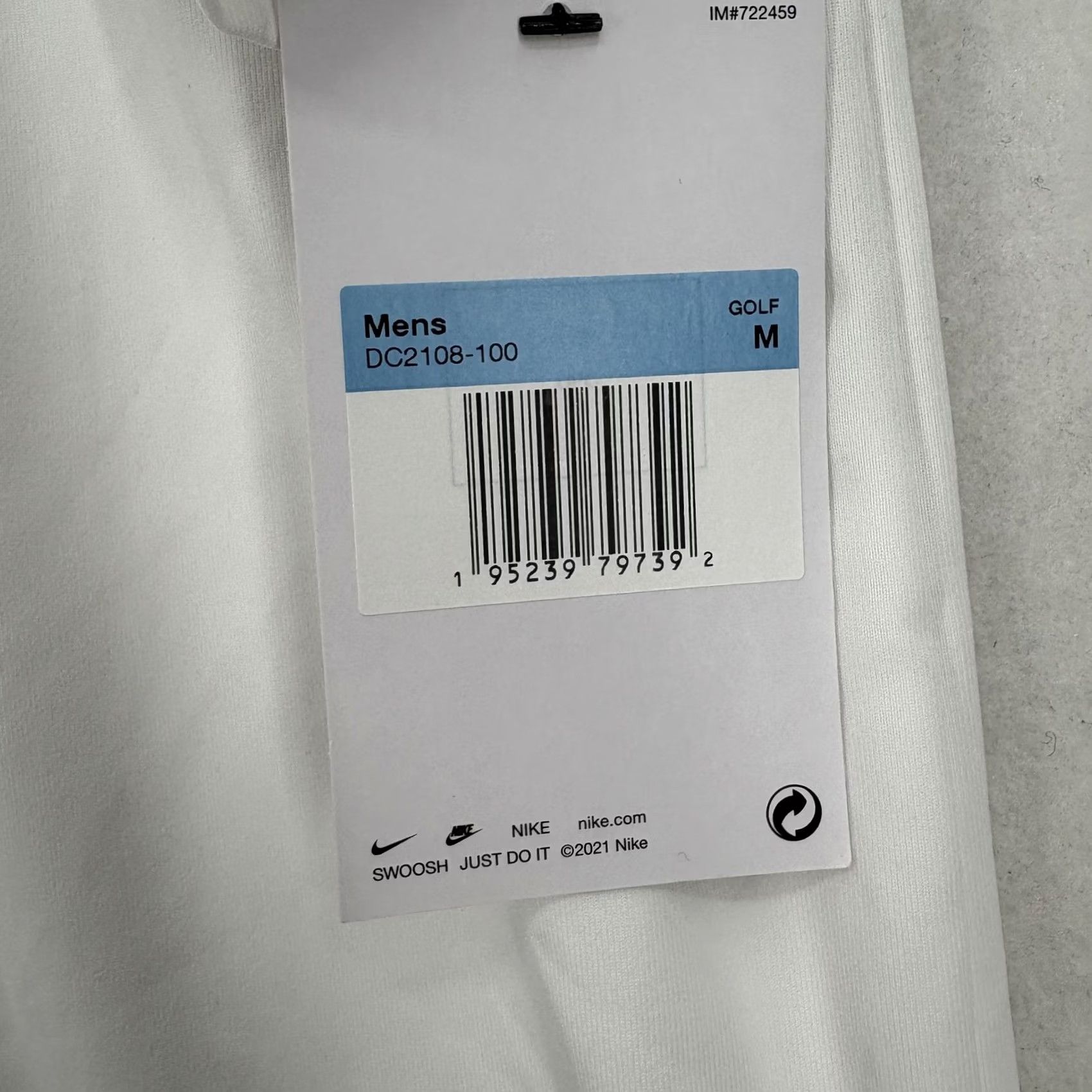 Nike Nike Golf Polo Shirt Mens Medium White Stretch Performance Logo Short Sleeve Polo Size US M / EU 48-50 / 2 - 4 Thumbnail