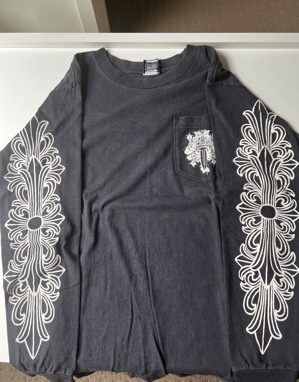 Chrome Hearts Thermal Leather Cross Tee -SHENGLI ROAD MARKET