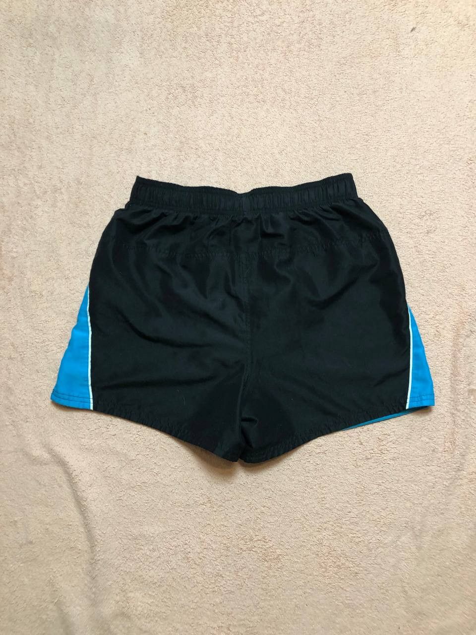 Nike Vintage Shorts black and blue Nike logo Y2K sportwear Size US 32 / EU 48 - 15 Thumbnail