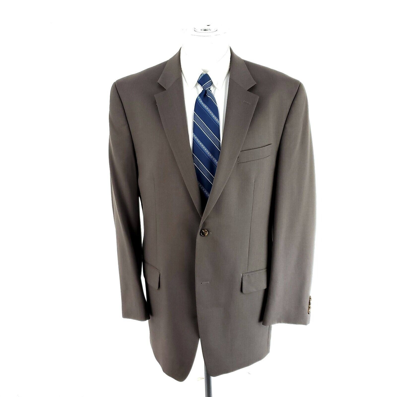 Michael Kors Michael Kors Wool 2 Button Blazer 42L Beige Size 42L - 3 Thumbnail