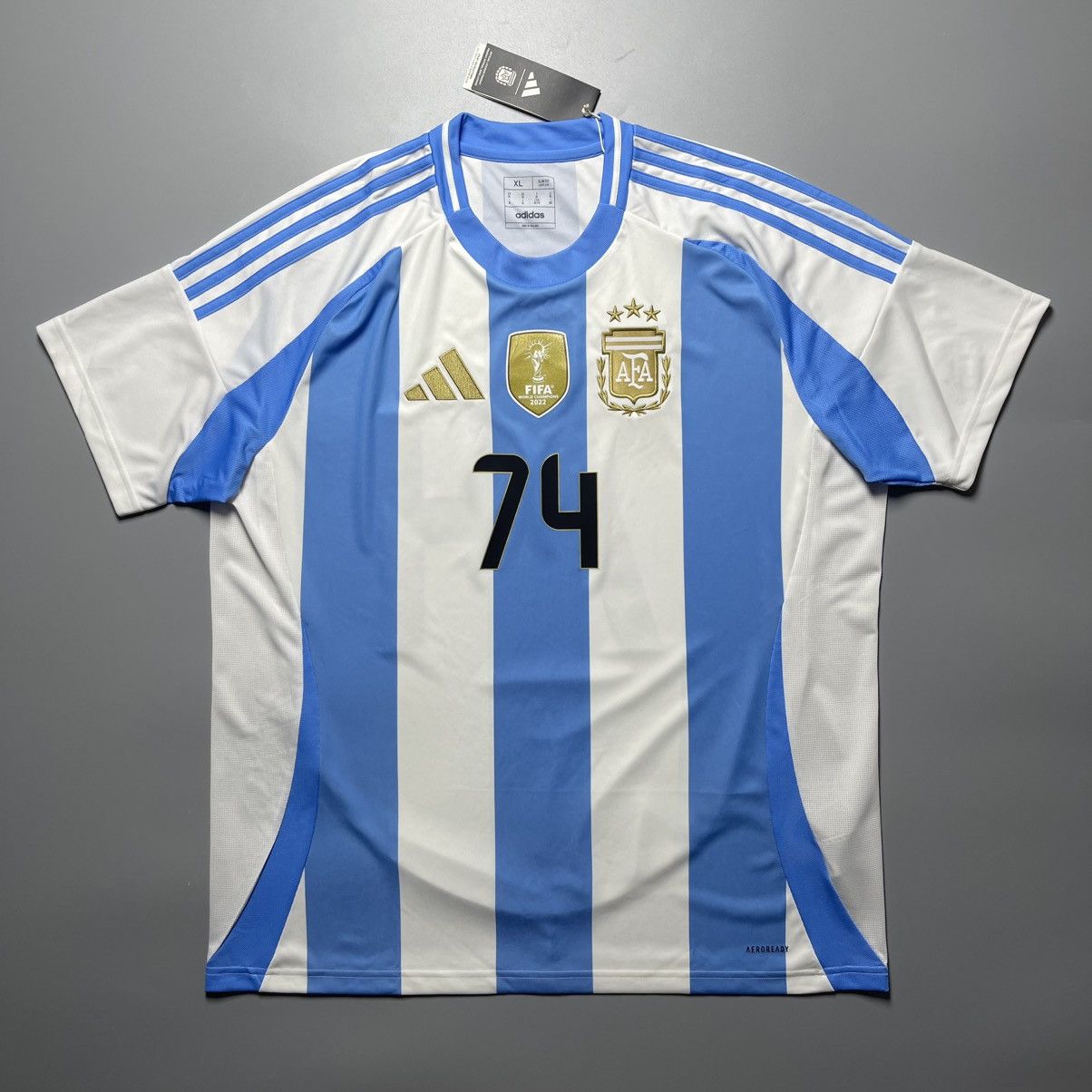 Adidas ARGENTINA ADIDAS 2024 FOOTBALL SOCCER HOME JERSEY Size US XL / EU 56 / 4 - 1 Thumbnail