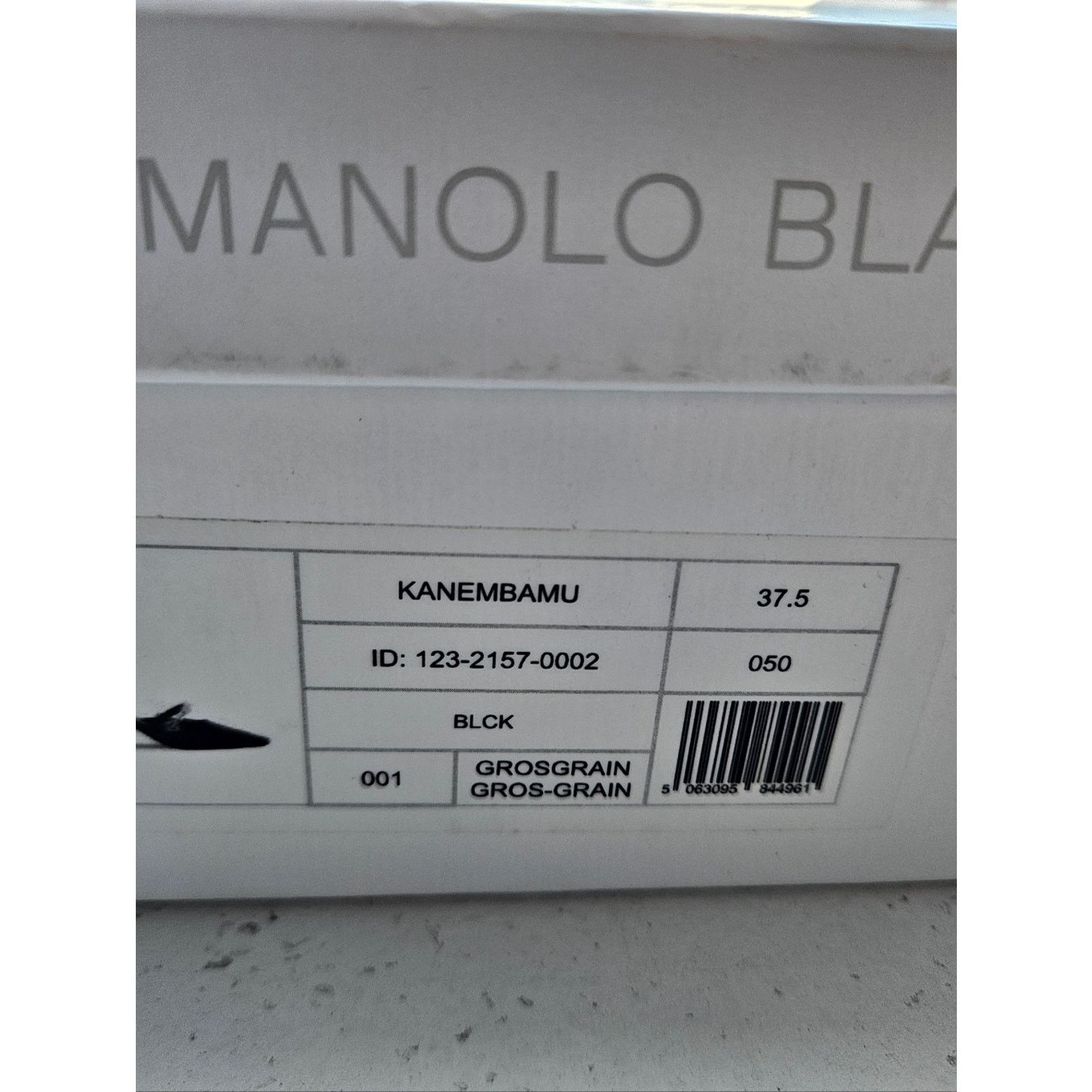 Manolo Blahnik Manolo Blahnik Black Satin Grosgrain Mules 37.5 "Kanembamu" Size US 7.5 / IT 37.5 - 3 Thumbnail