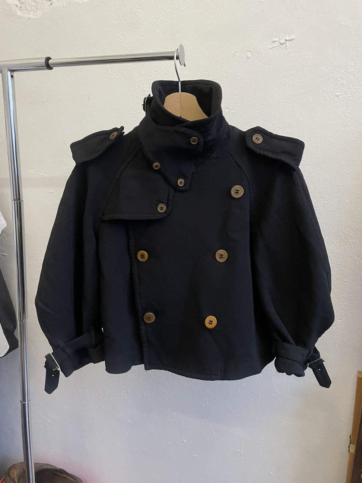 Comme des Garcons Comme des Garçons FW'16 (FW'11) Short Trench Pea Coat Size S / US 4 / IT 40 - 7 Thumbnail